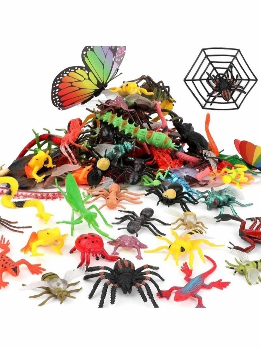 Multicolor Insect Toy Figures